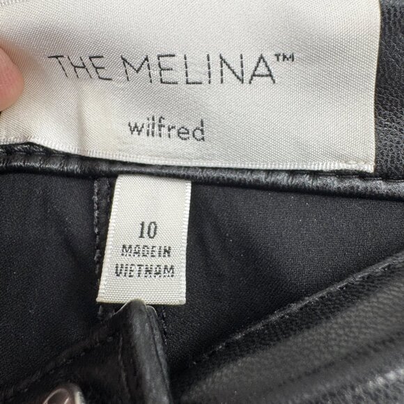 Aritzia Wilfred The Melina Vegan Leather Pant in Black Womens Size 10 - Picture 7 of 16